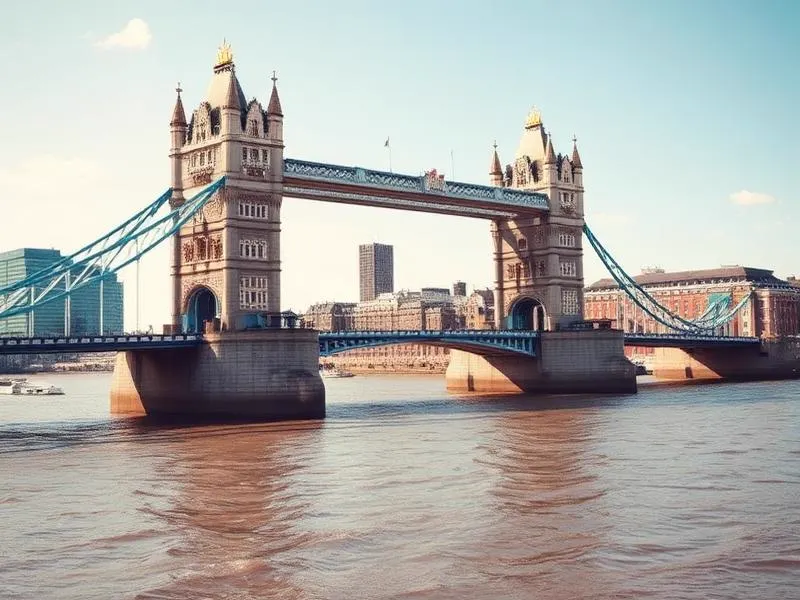 Tower Bridge over the river Thames in London